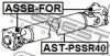 FEBEST AST-PSSR40 Propshaft, axle drive